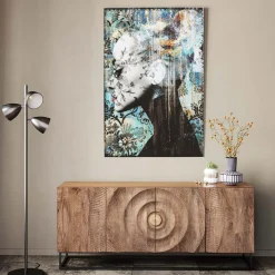 KARE Design Quadro in vetro Lady Flower 100x150cm - KARE> Quadri