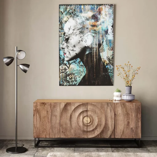 KARE Design Quadro in vetro Lady Flower 100x150cm - KARE> Quadri