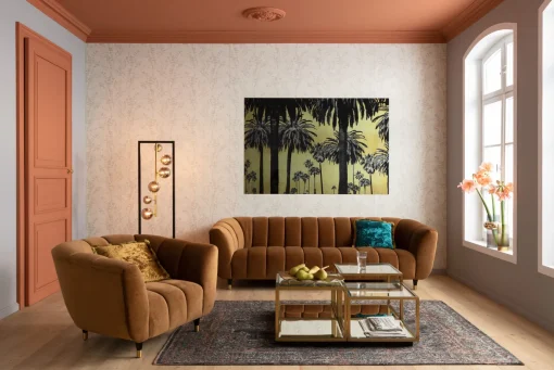 KARE Design QUADRO IN VETRO METALLIC PALMS 180X120CM - KARE> Quadri