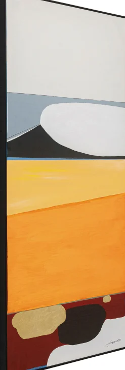 KARE Design Quadro incorniciato Abstract Shapes arancione 73x143cm - KARE> Quadri