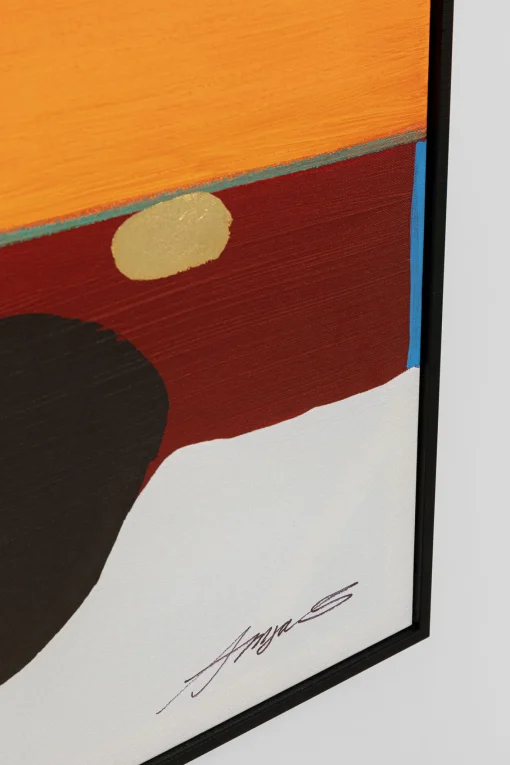 KARE Design Quadro incorniciato Abstract Shapes arancione 73x143cm - KARE> Quadri