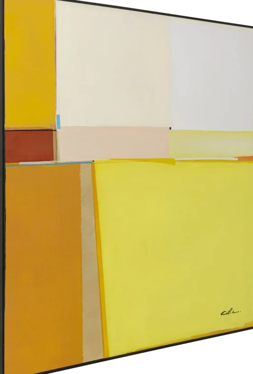 KARE Design Quadro incorniciato Abstract Shapes giallo 113x113cm - KARE> Quadri
