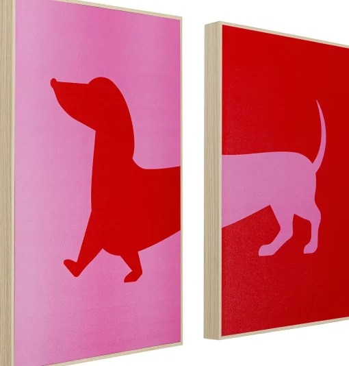 KARE Design Quadro incorniciato Cane Frankie (2/Set) - KARE> Quadri