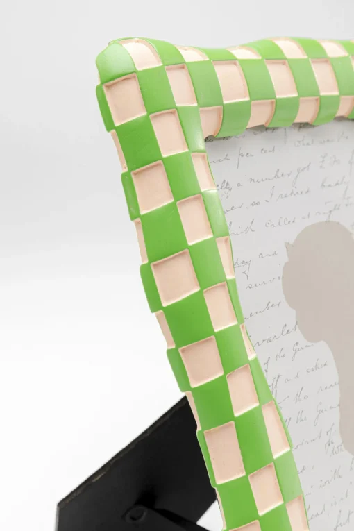 KARE Design Quadro incorniciato Checker verde 13x18cm - KARE> Portafoto