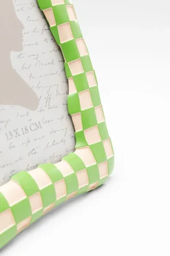 KARE Design Quadro incorniciato Checker verde 13x18cm - KARE></noscript> Portafoto