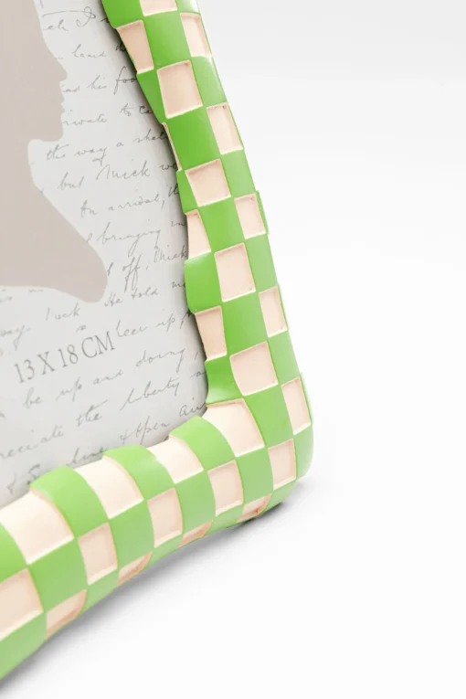 KARE Design Quadro incorniciato Checker verde 13x18cm - KARE> Portafoto