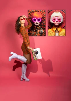 KARE Design Quadro incorniciato LED Fancy Blonde Lady 120x80cm - KARE></noscript> Quadri