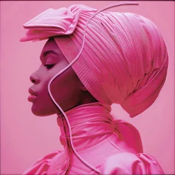 KARE Design Quadro incorniciato LED Pink Woman 80x80cm - KARE> Quadri