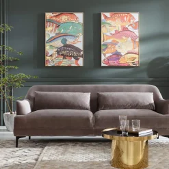 KARE Design Quadro Ritoccato Di Olio Fish Meeting Two 100x75cm - KARE> Quadri