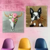 KARE Design Quadro ritoccato di olio Cane con Ananas 80x80 cm - KARE> Quadri