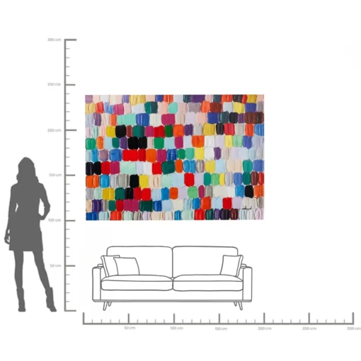 KARE Design QUADRO RITOCCATO DI OLIO COLORFUL DOTS 140X200CM - KARE> Quadri