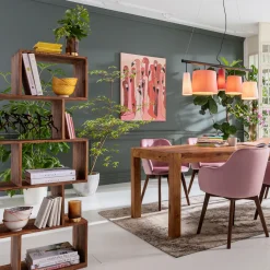 KARE Design Quadro Ritoccato Di Olio Flamingo Meeting 120x90cm - KARE> Quadri