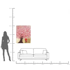 KARE Design Quadro Ritoccato Flower Couple Oro-Rosa 100x80cm - KARE> Quadri