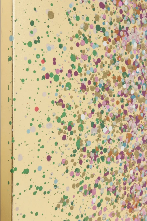 KARE Design QUADRO RITOCCATO OLIO FLOWER BOAT ORO-ROSA 160X120 - KARE> Quadri