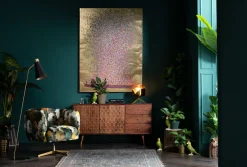 KARE Design QUADRO RITOCCATO OLIO FLOWER BOAT ORO-ROSA 160X120 - KARE></noscript> Quadri