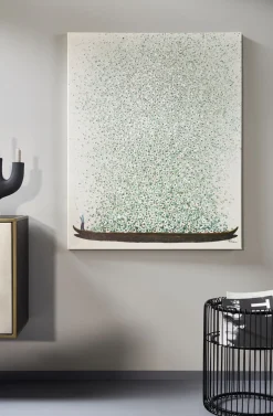 KARE Design Quadro su tela Flower Boat beige verde 120x160cm - KARE></noscript> Quadri