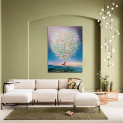 KARE Design Quadro su tela Flying Elephant At Night 120x160cm - KARE> Quadri