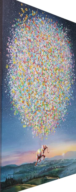 KARE Design Quadro su tela Flying Elephant At Night 120x160cm - KARE> Quadri
