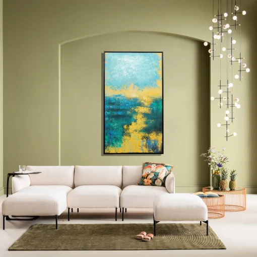 KARE Design Quadro su tela Jardin blu 125x215cm - KARE> Quadri