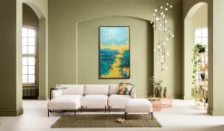 KARE Design Quadro su tela Jardin blu 125x215cm - KARE></noscript> Quadri