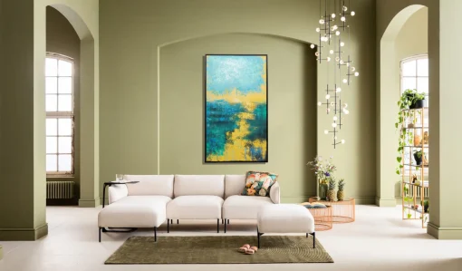 KARE Design Quadro su tela Jardin blu 125x215cm - KARE> Quadri