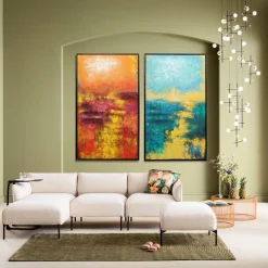 KARE Design Quadro su tela Jardin rosso 125x215cm - KARE> Quadri