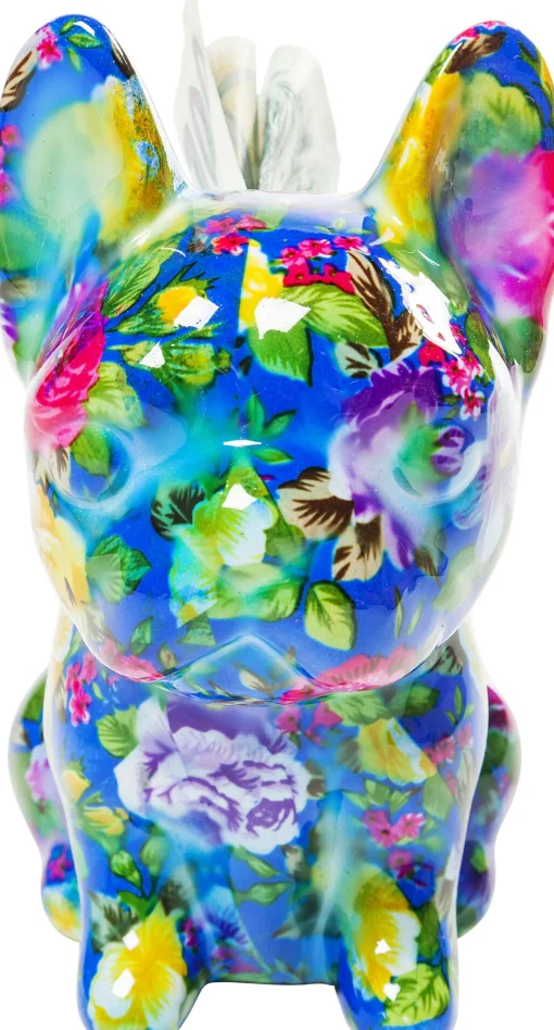 KARE Design Salvadanaio Dog Fiore 12cm assortiti (4 pezzi) - KARE> Salvadanaio
