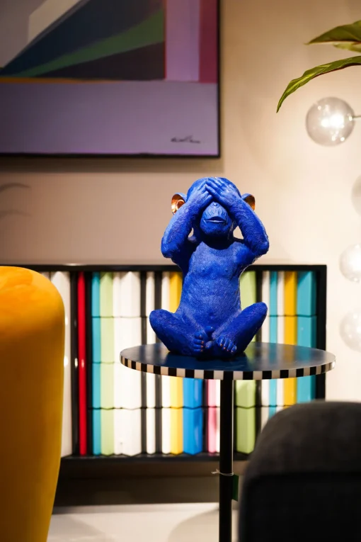 KARE Design SALVADANAIO MONKEY MIZARU BLU - KARE> Salvadanaio