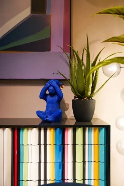 KARE Design SALVADANAIO MONKEY MIZARU BLU - KARE></noscript> Salvadanaio