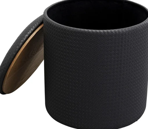 KARE Design Sbagello Venezia Storage nero Ø40cm - KARE> Pouf