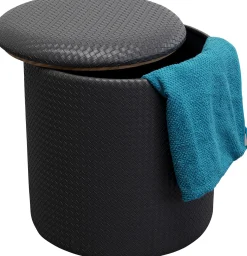 KARE Design Sbagello Venezia Storage nero Ø40cm - KARE> Pouf