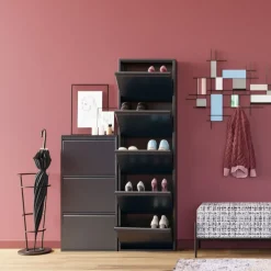 KARE Design Scarpiera Caruso 3 Antracite (Mailorder) - KARE> Scarpiera