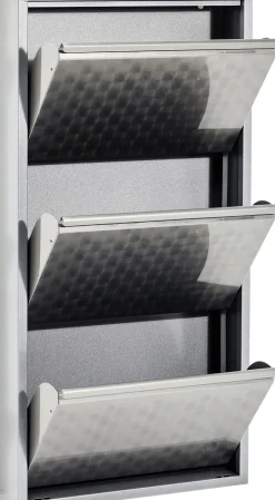 KARE Design Scarpiera Caruso 3 Argento/Spazzolato (Mailorder) - KARE> Scarpiera