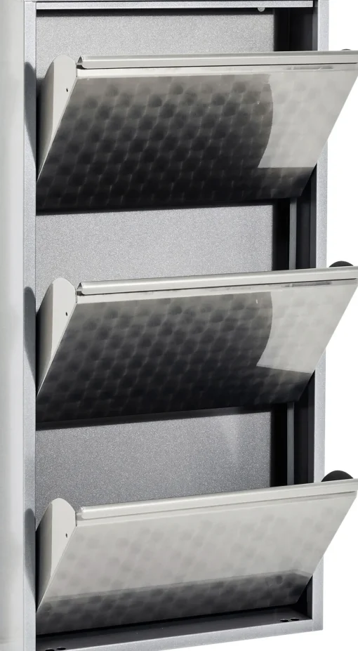 KARE Design Scarpiera Caruso 3 Argento/Spazzolato - KARE> Scarpiera