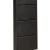 KARE Design Scarpiera Caruso 3 Plus 1 Nero - KARE> Scarpiera