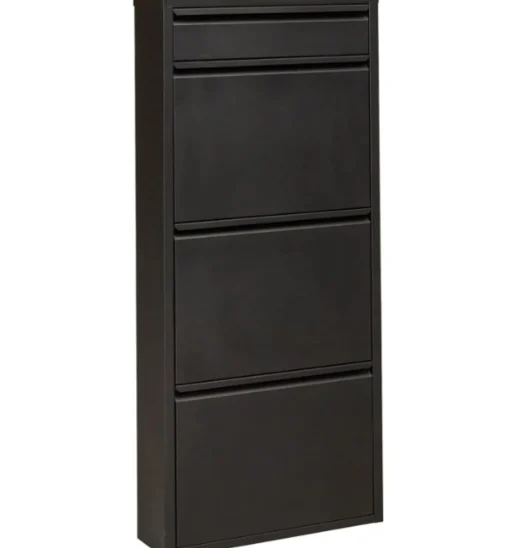KARE Design Scarpiera Caruso 3 Plus 1 Nero - KARE> Scarpiera