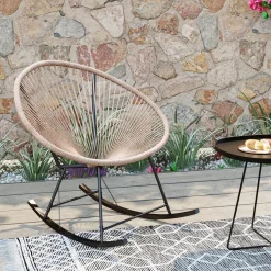 KARE Design Sedia a dondolo Acapulco Natur - KARE> Poltrone
