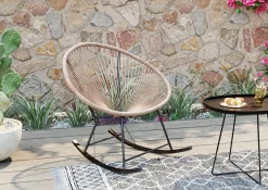 KARE Design Sedia a dondolo Acapulco Natur - KARE></noscript> Poltrone