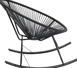 KARE Design Sedia a dondolo Acapulco nero - KARE></noscript> Poltrone