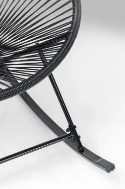 KARE Design Sedia a dondolo Acapulco nero - KARE></noscript> Poltrone
