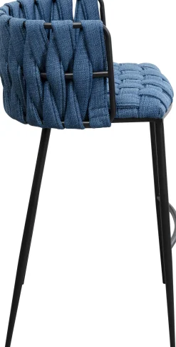 KARE Design Sedia bar Saluti blu 77cm - KARE> Sgabelli Bar