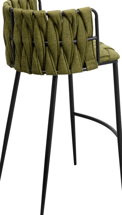 KARE Design Sedia bar Saluti verde scuro 77cm - KARE> Sgabelli Bar