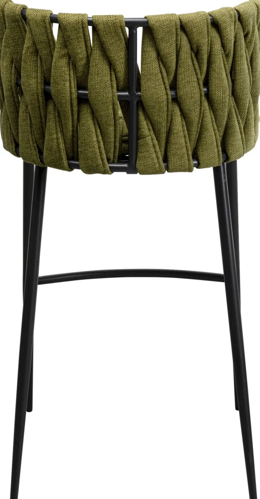 KARE Design Sedia bar Saluti verde scuro 77cm - KARE> Sgabelli Bar