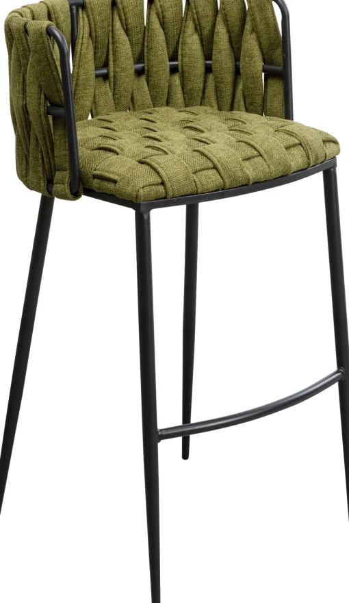 KARE Design Sedia bar Saluti verde scuro 77cm - KARE> Sgabelli Bar