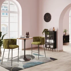 KARE Design Sedia bar Saluti verde scuro 77cm - KARE></noscript> Sgabelli Bar