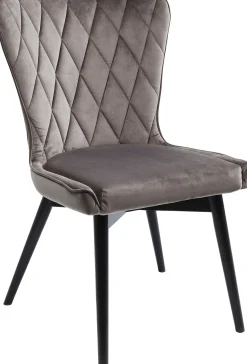 KARE Design SEDIA BLACK MARSHALL VELLUTO GRIGIO - KARE></noscript> Sedie