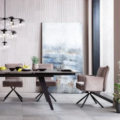 KARE Design Sedia con braccioli Chelsea grigio - KARE></noscript> Sedie