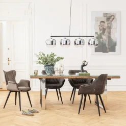KARE Design Sedia Con Braccioli Dream Marrone - KARE></noscript> Sedie