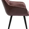 KARE Design Sedia Con Braccioli Harry Marrone - KARE> Sedie