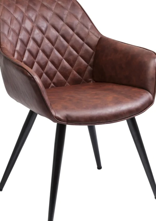 KARE Design Sedia Con Braccioli Harry Marrone - KARE> Sedie